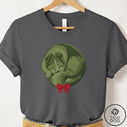 Shetland Sheepdog Wreath T-Shirt Asphalt Taco-Dog
