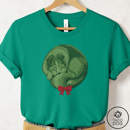 Shetland Sheepdog Wreath T-Shirt Kelly Taco-Dog