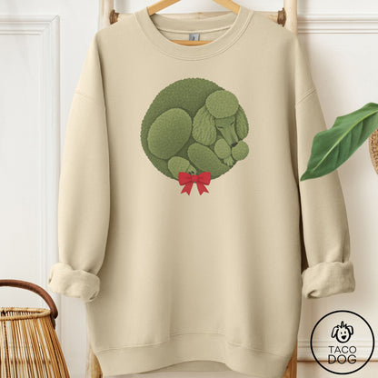 Poodle Wreath Sweatshirt Sand Taco-Dog