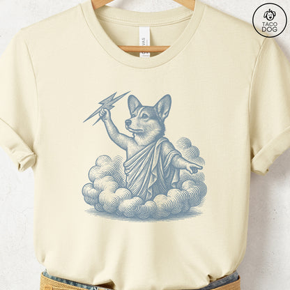 Corgi Zeus T-Shirt Natural S Taco-Dog