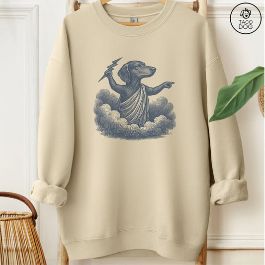 Dachshund Zeus Sweatshirt Sand M Taco-Dog