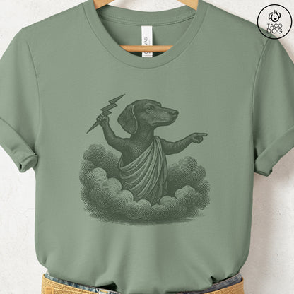 Dachshund Zeus T-Shirt Sage S Taco-Dog