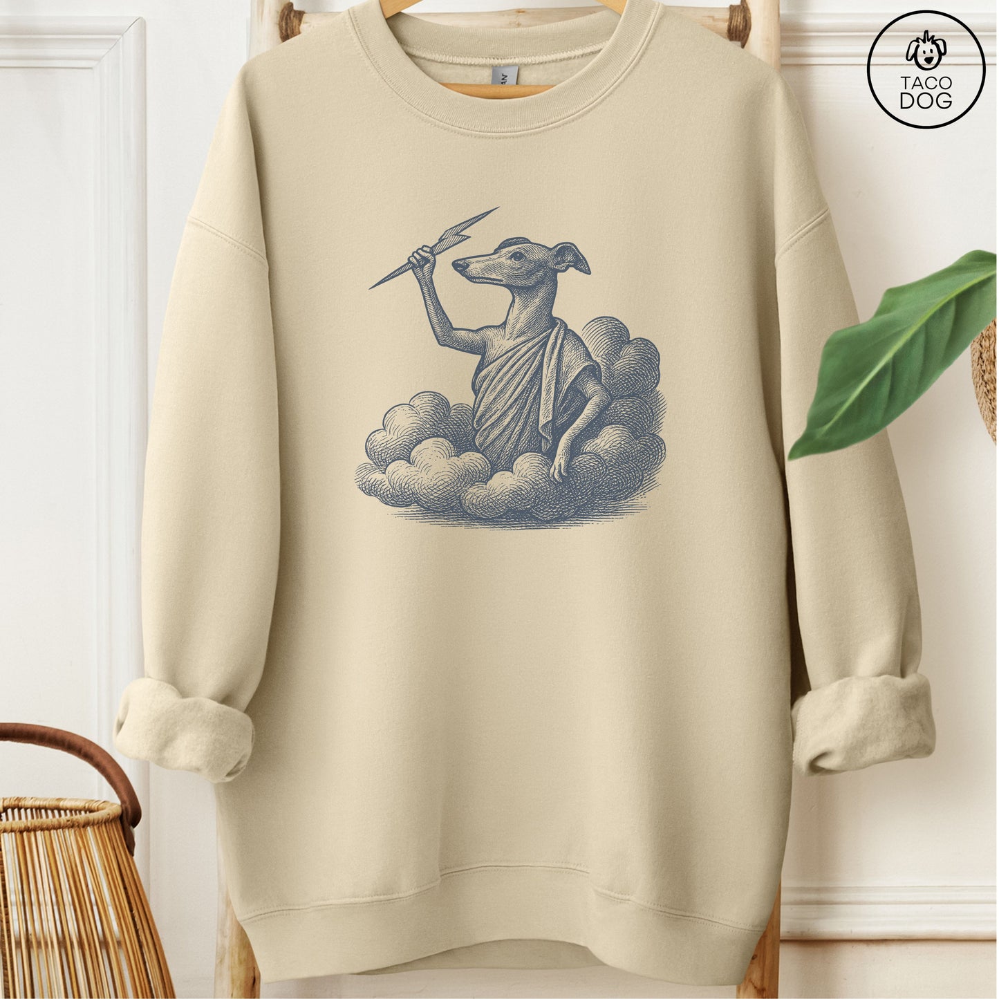 Italian Greyhound Whippet Zeus Sweatshirt Taco-Dog