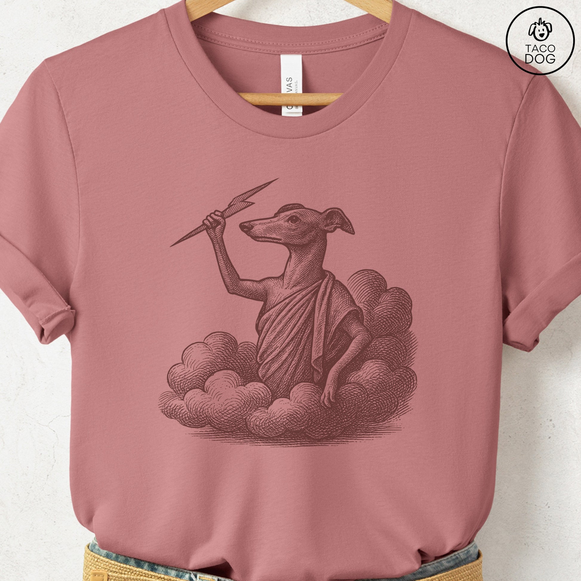 Italian Greyhound Whippet Zeus T-Shirt Taco-Dog