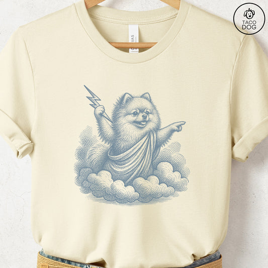 Pomeranian Zeus T-Shirt Natural S Taco-Dog