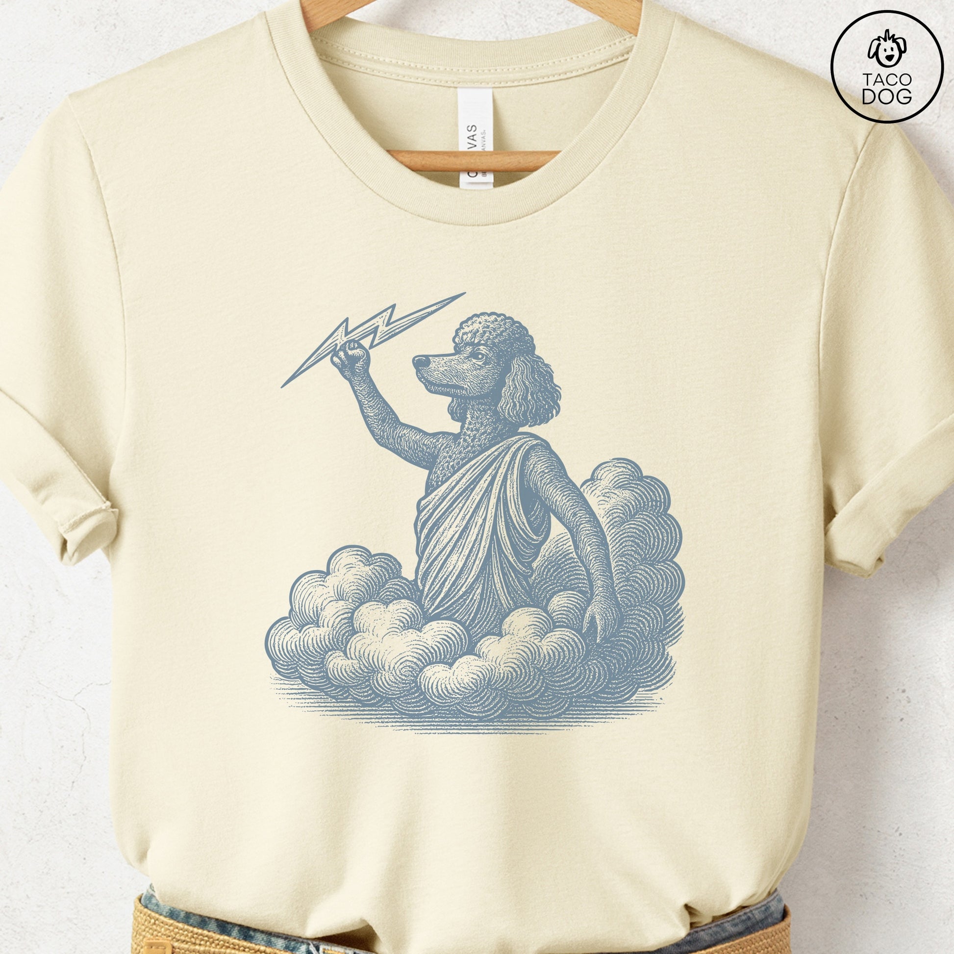 Poodle Zeus T-Shirt Natural S Taco-Dog