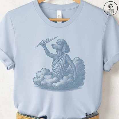 Poodle Zeus T-Shirt Light Blue S Taco-Dog