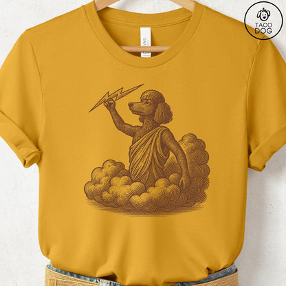Poodle Zeus T-Shirt Mustard S Taco-Dog
