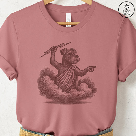 Schnauzer Zeus T-Shirt Heather Mauve S Taco-Dog