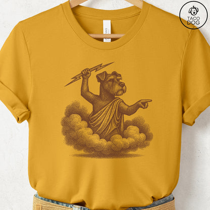Schnauzer Zeus T-Shirt Mustard S Taco-Dog
